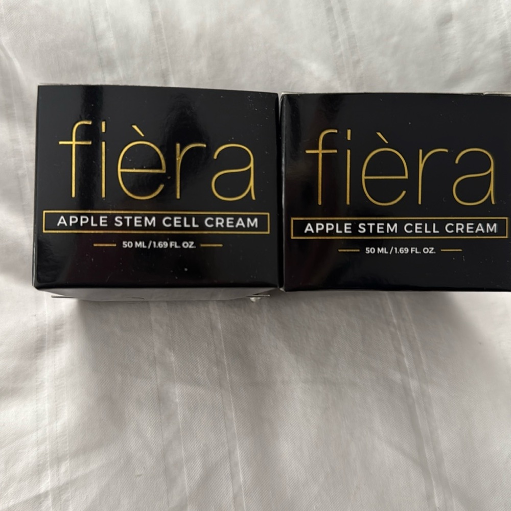 2 brand new jars of Fiera apple stem cell cream